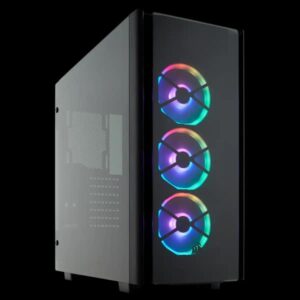 CASE GAMING RGB CORSAIR OBSIDIAN SERIES 500D MID TOWER VENTILADORES 3 DE 120MM CON VIDRIO LATERAL Y FRONTAL CC-9011139-WW