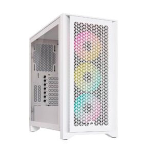 CASE RGB CORSAIR 4000D AIRFLOW MID TOWER VENTILADORES 3 DE 120MM CON VIDRIO LATERAL Y MALLA FRONTAL CC-9011241-WW