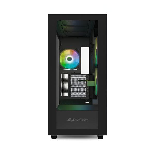 CASE GAMING RGB SHARKOON REBEL C60 MID TOWER VENTILADORES 4 DE 120MM CON VIDRIO LATERAL Y FRONTAL 4044951040032