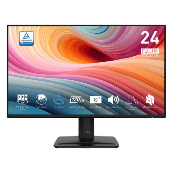 MONITOR MSI PRO MP242A E2 23.8" PLANO 1920 x 1080 120Hz IPS HDMI Y DISPLAYPORT 9S6-3PD1CT-002