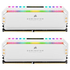 MEMORIA RAM PC 16GB (2×8GB) CORSAIR DOMINATOR PLATINUM RGB DDR4 3200MHz CL16 1.35V RGB CMT16GX4M2C3200C16W
