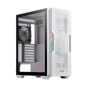 CASE GAMING RGB ADATA XPG STARKER AIR MID TOWER VENTILADORES 2 DE 120MM  Y MALLA FRONTAL STARKERAIR-WHCWW