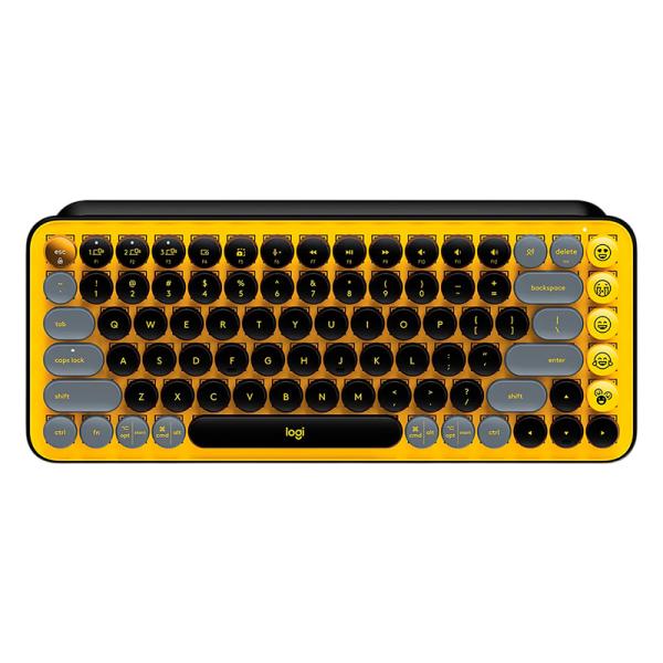TECLADO LOGITECH POP KEYS MECÁNICO INALÁMBRICO BLUETOOTH ESPAÑOL SWITCH CAFÉ 920-010713