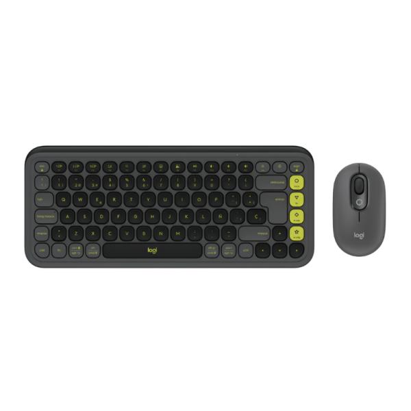 TECLADO Y MOUSE LOGITECH POP ICON COMBO INALÁMBRICO BLUETOOTH ESPAÑOL 920-013052