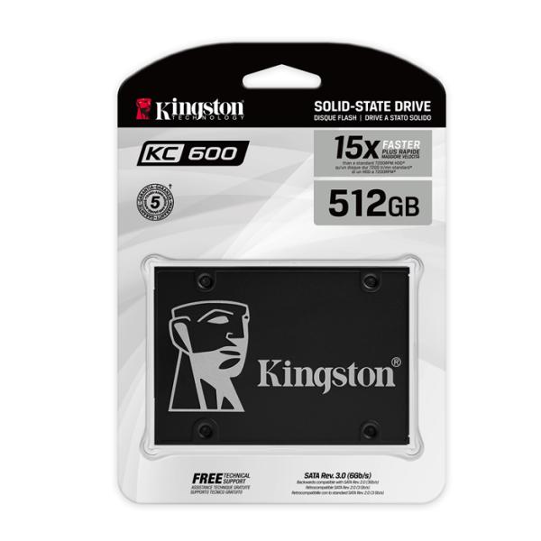 HD INTERNO 512GB 2.5 SOLIDO KINGSTON KC600 SKC600/512G