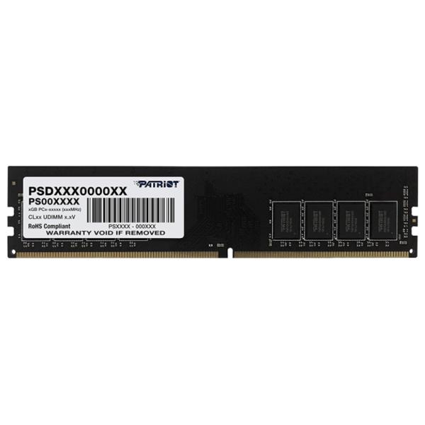 MEMORIA RAM PC 16GB PATRIOT PSD416G320081 SL DDR4 3200 MHZ CL22 1.2 V SIGNATURE, UNBUFFERED, NON ECC DIMM 288 PINES