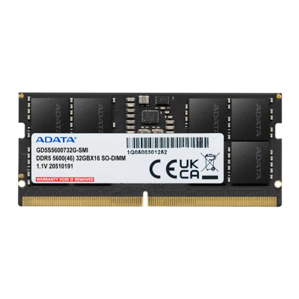 MEMORIA RAM PARA LAPTOP 32GB ADATA GD5S5600732G-SMI DDR5 5600MHZ CL46 1.1V