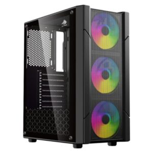 CASE EAGLE WARRIOR CG14ALRA001C MID TOWER VENTILADORES 3 DE 120MM CON VIDRIO LATERAL