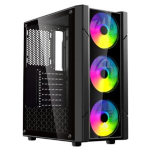 CASE EAGLE WARRIOR CG13ALRA001C MID TOWER VENTILADORES 3 DE 120MM CON VIDRIO LATERAL