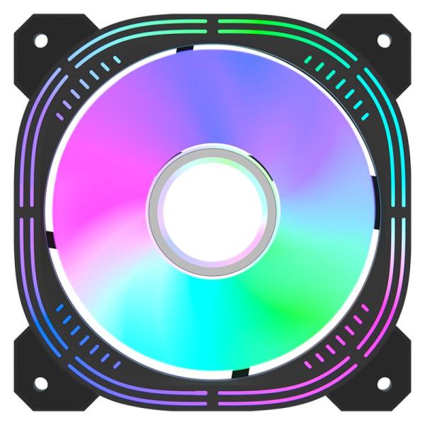 ABANICO ARGB FORMULA V LINE NULIGHT 12BK ARPW REVERSE 120 MM 4 PIN PWM + 3 PIN ARGB 4711401663010