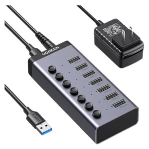 HUB UGREEN 7 PUERTOS USB 3.0 TRANSFERENCIA 5 GBPS 90305