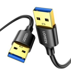 CABLE UGREEN US128 USB-A 3.0 MACHO A MACHO 2M 10371