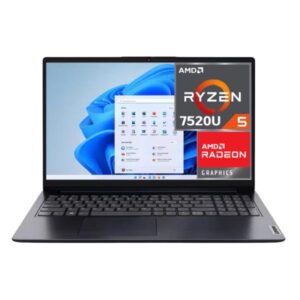 LAPTOP LENOVO IDEAPAD 1 15.6" RYZEN 5-7520U 8GB 256GB WIN 11 INGLÉS 82VG00WXUS