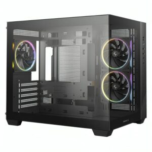 CASE DEEPCOOL CG330 3F MID TOWER VENTILADORES 3 DE 120MM CON PANEL FRONTAL Y LATERAL R-CG330-BKNGM3-G NEGRO