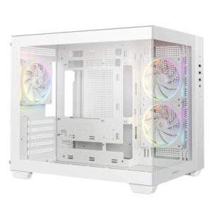 CASE DEEPCOOL CG330 3F WH MID TOWER VENTILADORES 3 DE 120MM CON PANEL FRONTAL Y LATERAL R-CG330-WHNGM3-G BLANCO