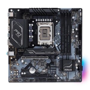TARJETA MADRE ASROCK H670M PRO RS LGA1700 MICRO-ATX DDR4 90-MXBHK0-A0UAYZ NEGRO