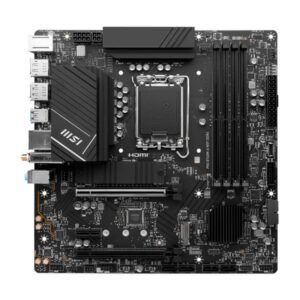 TARJETA MADRE MSI PRO B760M-A WIFI LGA1700 MICRO-ATX DDR5 911-7D99-007 NEGRO