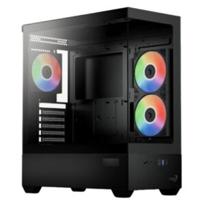 CASE GAMING RGB AEROCOOL P500D DIGI-G-BK-V1 MID TOWER VENTILADORES 3 DE 120MM CON PANEL FRONTAL Y LATERAL ACCM-PN07033.11