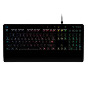 TECLADO GAMING RGB LOGITECH G213 PRODIGY MEMBRANA ALÁMBRICO INGLÉS 920-008084 NEGRO