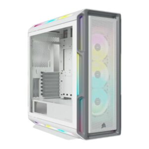 CASE GAMING RGB CORSAIR iCUE 5000T MID TOWER VENTILADORES 3 DE 120MM CON VIDRIO LATERAL CC-9011231-WW BLANCO