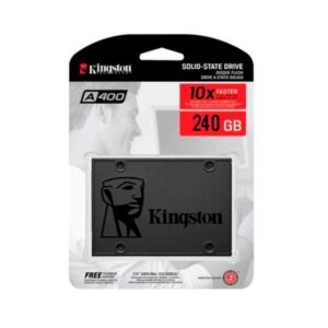 HD INTERNO SOLIDO 240GB KINGSTON A400 2.5" SATA III 500MB/S / 350MB/S SA400S37/240G GRIS