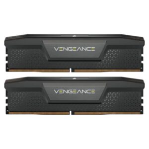 MEMORIA RAM PC 16GB (2×8GB) CORSAIR CMK16GX5M2B5200C40 DDR5 5200 MHZ CL40 1.25 V VENGEANCE. XMP 3.0 NEGRO DIMM 288 PINES NEGRO
