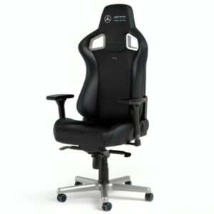 SILLA  GAMING NOBLECHAIRS  EPIC EDICIÓN MERCEDES AMG PETRONAS CUERO SINTÉTICO PGW-NB-EGC-001 NEGRO