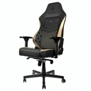 SILLA GAMING NOBLECHAIRS  HERO EDICIÓN DIGNITAS CUERO SINTÉTICO NBL-HRO-PU-DTE NEGRO/DORADO