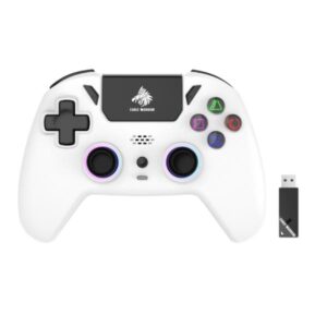 GAME PAD EAGLE WARRIOR HG04D COMPATIBLE CON PS5 INALAMBRICO 2.4G BLANCO