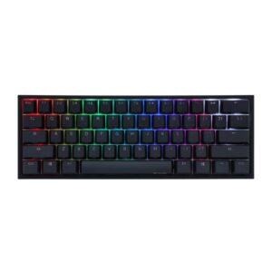 TECLADO GAMING RGB DUCKY ONE 2 PRO MINI MECÁNICO USB-C ESPAÑOL SWITCH PLATEADO DKON2061ST-PESPDAZT2 NEGRO