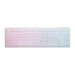 TECLADO GAMING RGB DUCKY ONE 3 MECÁNICO USB-C ESPAÑOL SWITCH PLATEADO DKON2108ST-PESPDPWWWSC1 BLANCO