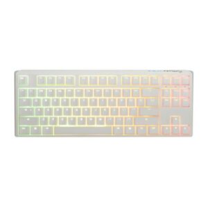 TECLADO GAMING RGB DUCKY ONE 3 TKL MECANICO USB-C ESPAÑOL SWITCH ROJO SILENCIOSO DKON2187ST-SESPDPWWWSC1 BLANCO
