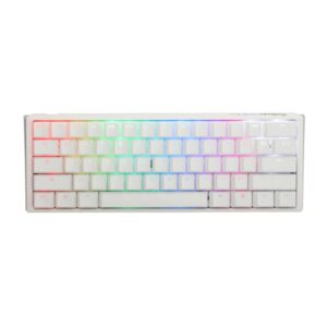 TECLADO GAMING RGB DUCKY ONE 3 MINI MECÁNICO USB-C ESPAÑOL SWITCH PLATEADO DKON2161ST-PESPDPWWWSC1 BLANCO