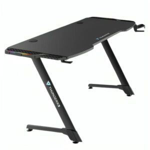 ESCRITORIO GAMER THUNDERX3 ED5 HEX V2 CON SOPORTE PARA HEADSET Y PORTAVASOS TEGD-5028011.11 NEGRO