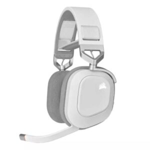 HEADSET GAMING RGB CORSAIR HS80 INALAMBRICO CON RECEPTOR CA-9011236-NA BLANCO/GRIS