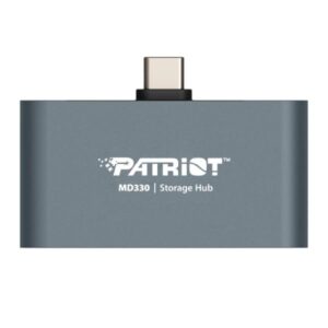 HUB CON ALMACENAMIENTO PATRIOT MOBILE MD330 USB-C 3.2 GEN 1 HDMI 4K 128GB PMD128GH013 GRIS