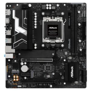 TARJETA MADRE ASROCK B850M-X R2.0 AM5 MICRO ATX DDR5 NEGRO/BLANCO