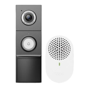 KIT DE CONTROL DE ACCESO TIMBRE INTELIGENTE TP LINK TAPO D235(US) CON CAMARA WI-FI 2.4 GHZ