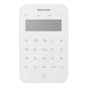 TECLADO CON PANTALLA LCD INALÁMBRICO HIKVISION DS-PK1-LT-WB(O-STD) PARA SISTEMAS DE ALARMA 302402028 BLANCO