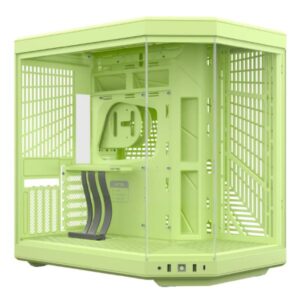 CASE GAMING HYTE Y70 MID TOWER SIN VENTILACIÓN INCLUIDA CON VIDRIO FRONTAL Y LATERAL CS-HYTE-Y70-MM VERDE