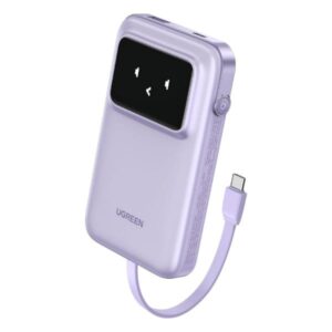 POWER BANK UGREEN PB511 10000MAH DE CARGA RAPIDA USB-C CON LED DISPLAY 35604B MORADO