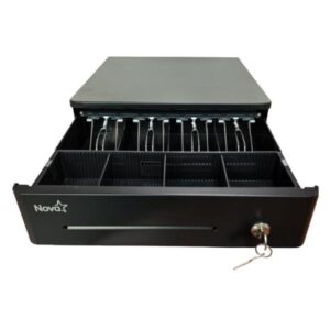 GAVETA DE DINERO NOVA 4 BILLETES / 4 MONEDAS 12V-24V FFD23300001C NEGRO