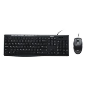 TECLADO Y MOUSE LOGITECH MK200 ALÁMBRICO USB ESPAÑOL 920-002716 NEGRO