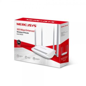 ROUTER MERCUSYS MW325R 2.4 GHZ 300 MBPS WIFI 4 PUERTOS WAN / LAN BLANCO / GRIS